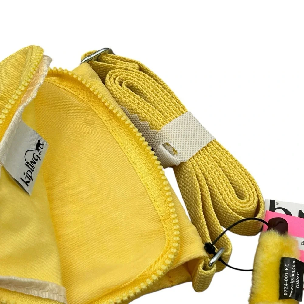 Kipling Eldorado Women's Small Nylon Crossbody Bag Yellow Butter Water Resistant
